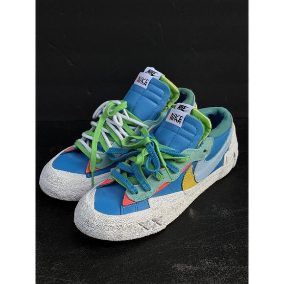 Nike Blazer Low x KAWS x sacai Neptune Blue DM7901-400 size 10 no box - Picture 1 of 8